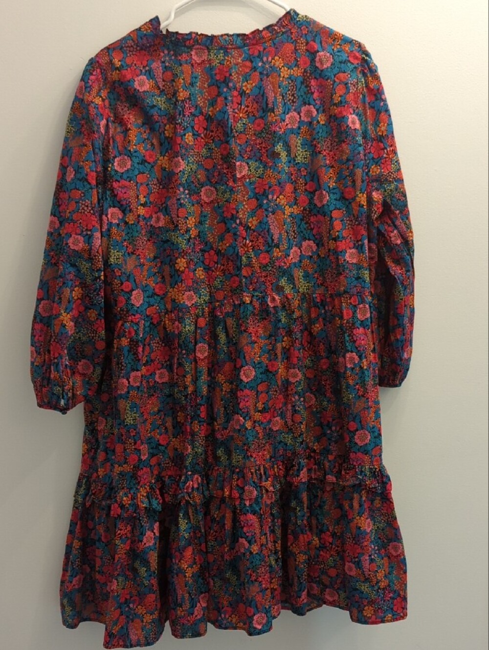 J. Crew × Liberty Multicolor Floral Tiered Dress (Women's XXL) - Picture 7 of 9